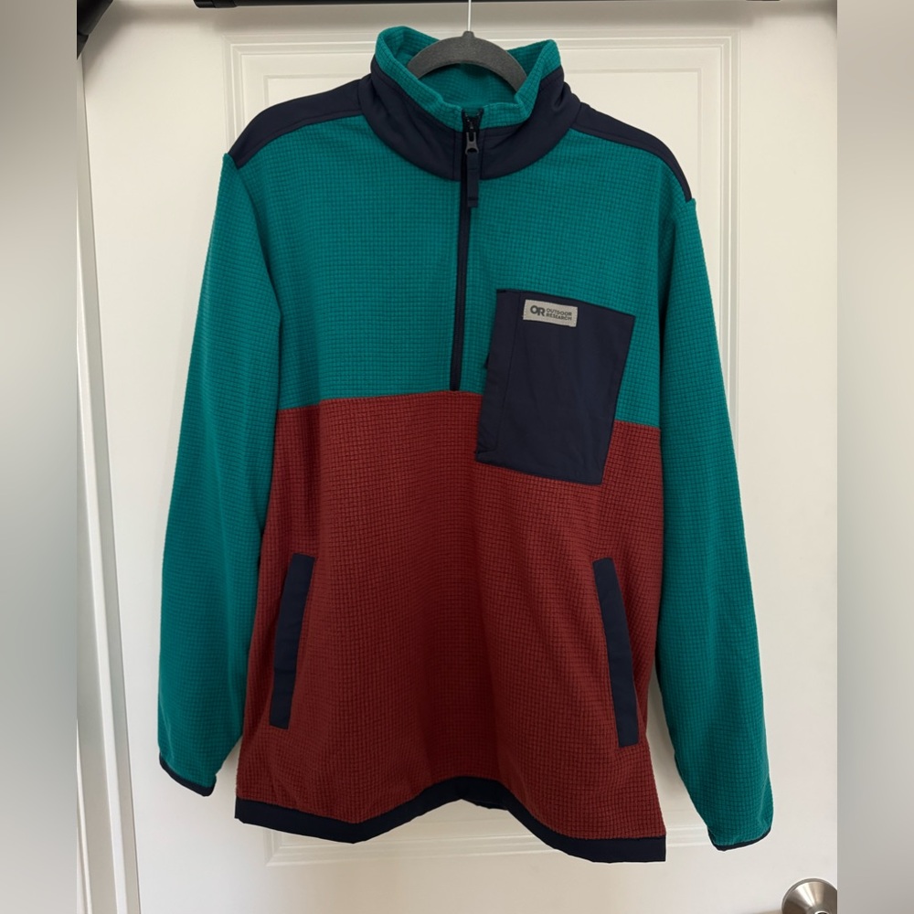 *New* Outdoor Research Trail Mix 1/4 Zip Fleece, Men’s Size Large